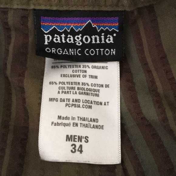 Patagonia men’s plaid shorts, organic cotton - Picture 2 of 3
